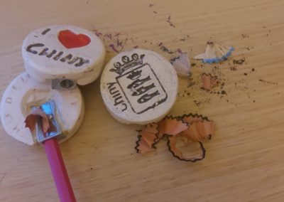 Taille-crayons en argile