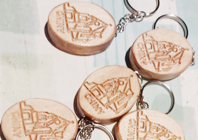 Porte-clefs en bois